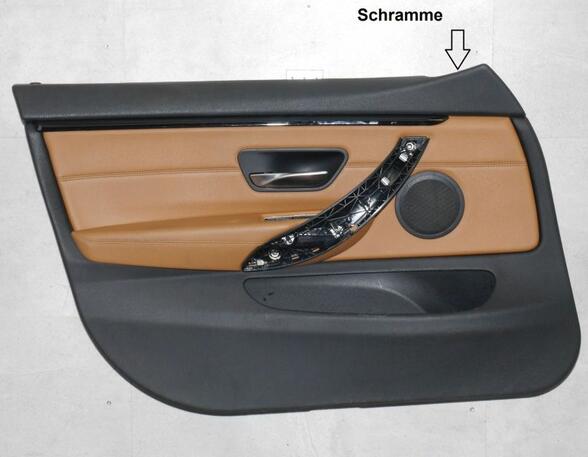 Türverkleidung links vorn Leder (Schwarz / Cognac) BMW 4 GRAN COUPE LCI (F36) 435D XDRIVE 230 KW