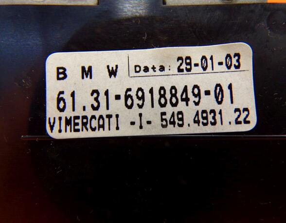 Schalter Licht Automatik  Nebel vo. u. hinten  Schalter Parkbremse BMW 7 (E65  E66  E67) 745I  LI 245 KW