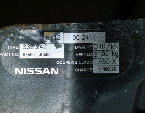 Anhängerkupplung nicht abnehmbar NISSAN X-TRAIL (T31) 2.0 DCI 4X4 110 KW
