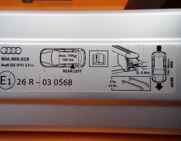 Gepäckträger Basisdachträger / Querträger AUDI Q5 (FYB  FYG) 2.0 TDI 110 KW