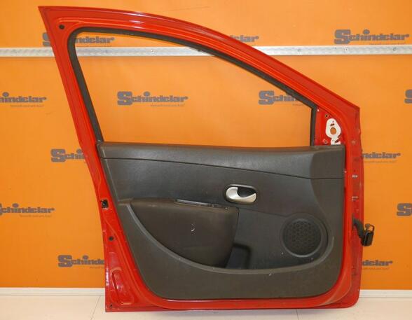 Tür links vorn TED75 / Tomato Red RENAULT CLIO III (BR0/1  CR0/1) 1.2 16V 55 KW