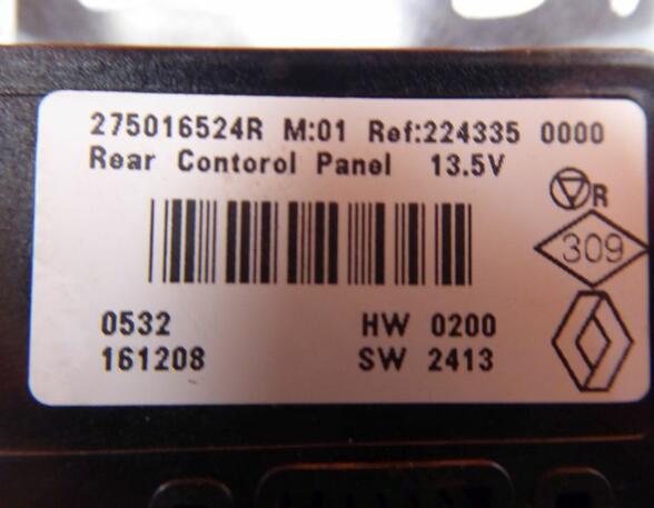 Bedienelement  Klimaanlage hinten RENAULT ESPACE V (JR) 1.6 DCI 160 118 KW