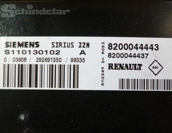 Motorsteuergerät  RENAULT TWINGO (C06_) 1.2 43 KW