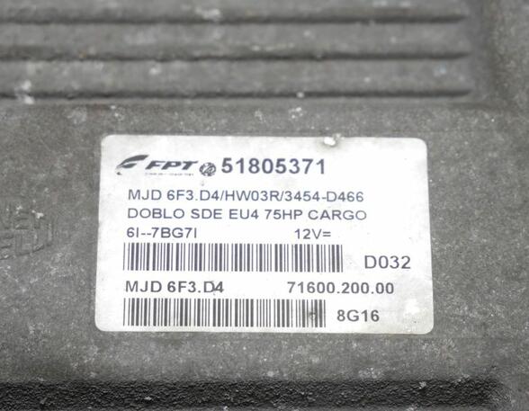 Motorsteuergerät 51805371 FIAT DOBLO CARGO (223) 1.3 D MULTIJET 55 KW