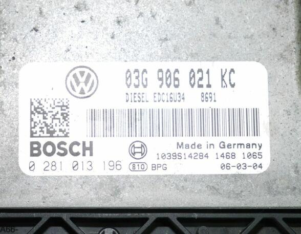 Motorsteuergerät  VW TOURAN (1T1  1T2) 1.9 TDI 77 KW