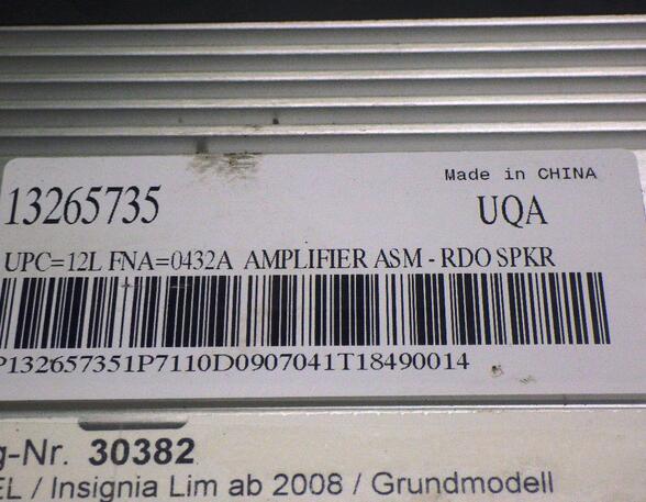 Audio Amplifier OPEL Insignia A (G09), OPEL Astra J (--)