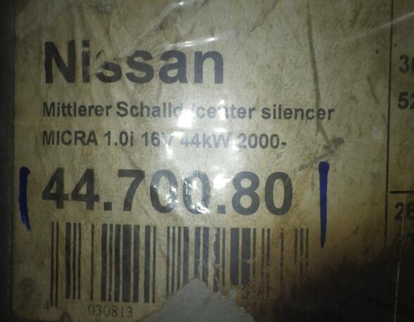 Front Silencer NISSAN Micra II (K11)