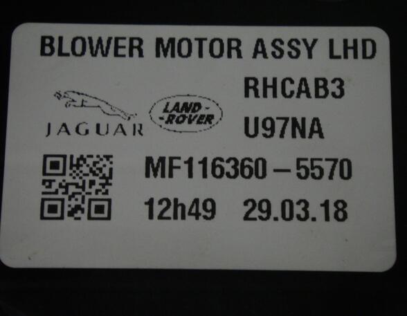 Interior Blower Motor JAGUAR I-Pace (X590)
