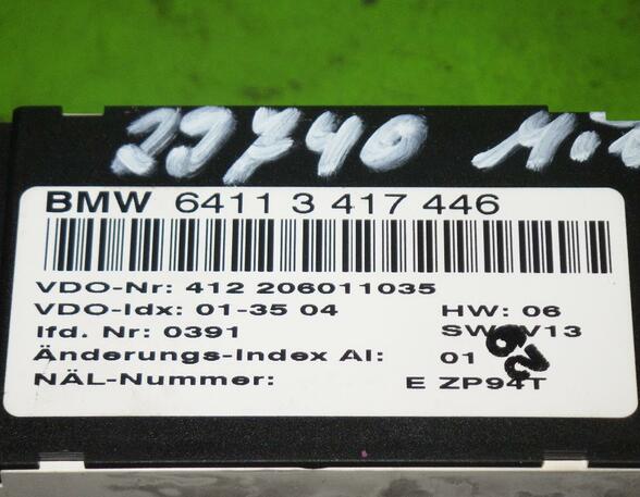 Heating & Ventilation Control Assembly BMW X3 (E83)
