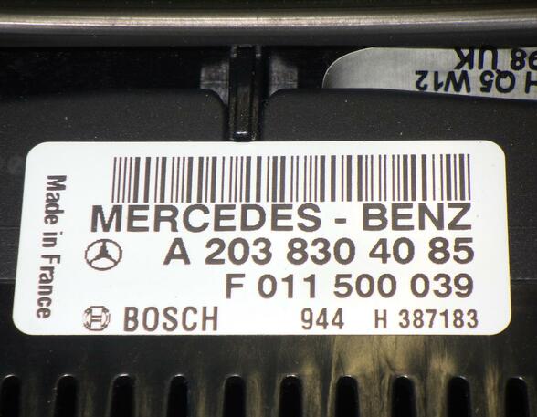 Bedieningselement verwarming & ventilatie MERCEDES-BENZ C-Klasse Coupe (CL203)