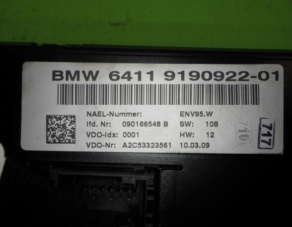 Heating & Ventilation Control Assembly BMW 1er (E81), BMW 1er (E87)