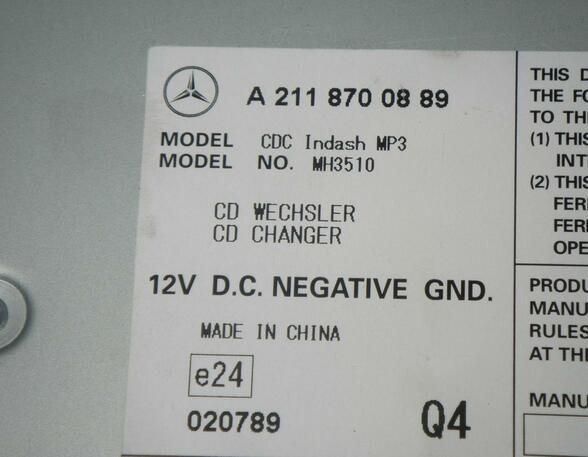 CD Wechsler MERCEDES-BENZ E-Klasse T-Model (S211)