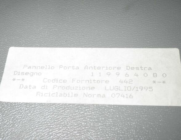 Door Card (Door Panel) FIAT Barchetta (183)