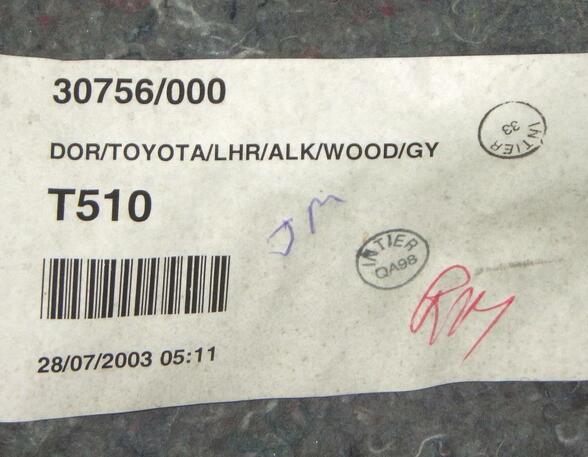 Door Card (Door Panel) TOYOTA Avensis Station Wagon (T25)