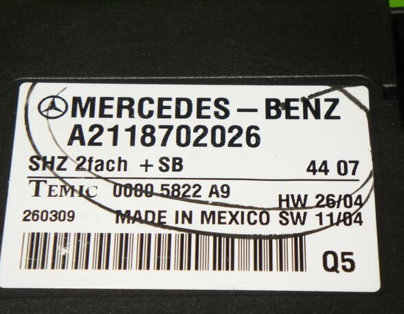 Regeleenheid Stoelverwarming MERCEDES-BENZ M-Klasse (W164)