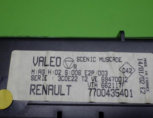 Air Conditioning Control Unit RENAULT Megane Scenic (JA0/1), RENAULT Scénic I Großraumlimousine (FA0, JA0/1)