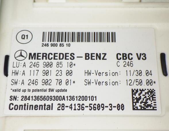 Regeleenheid airconditioning MERCEDES-BENZ A-Klasse (W176), MERCEDES-BENZ B-Klasse (W242, W246)