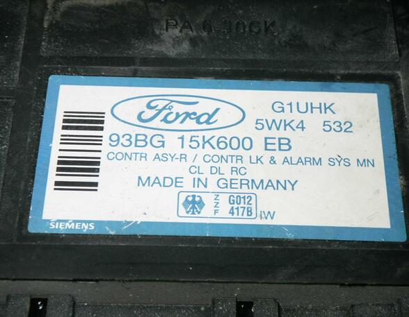 Central Locking System Control FORD Mondeo I (GBP)