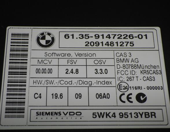 Regeleenheid centrale vergrendeling BMW 1er (E81), BMW 1er (E87)
