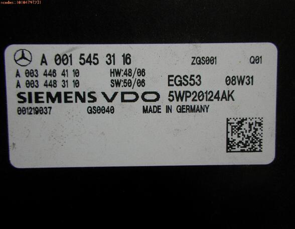 Steuergerät Automatikgetriebe MERCEDES-BENZ E-Klasse Kombi (S211) 38955 km