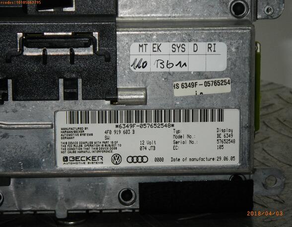 Beeldscherm boordcomputer AUDI A6 Avant (4F5, C6)