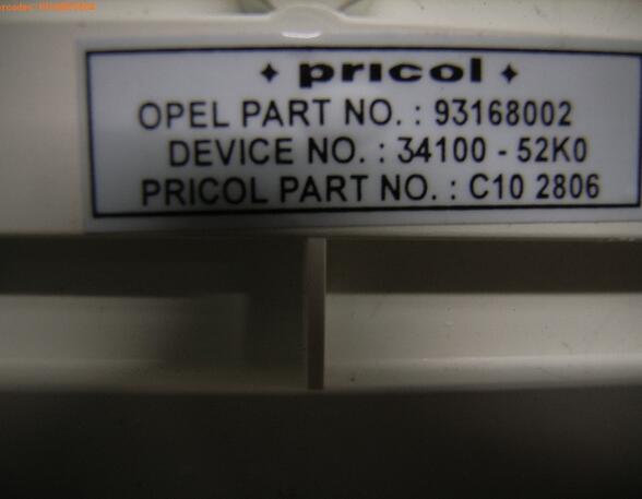 Aanwijsinstrument OPEL AGILA (B) (H08)