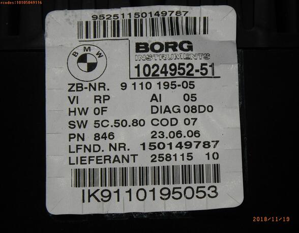 Aanwijsinstrument BMW 1 (E87)
