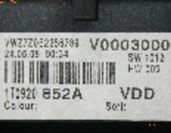 Instrumentenkombination VW Caddy III Kasten (2KN) 226799 km