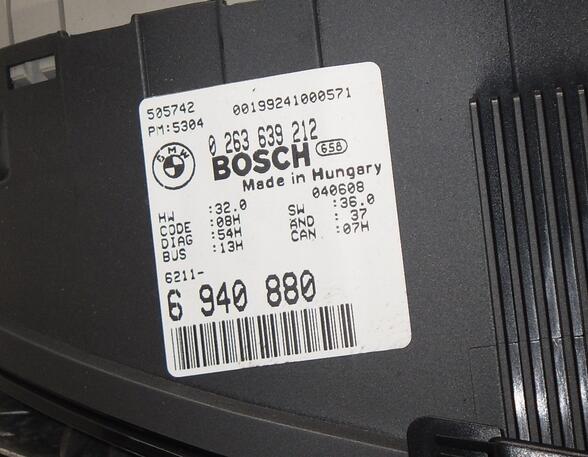5324524 Instrumentenkombination BMW 3er Compact (E46) 0263639212