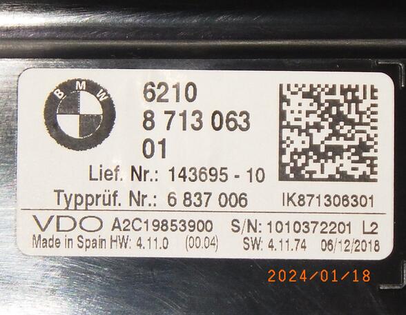 5341046 Instrumentenkombination BMW 1er (F20) 62108713063