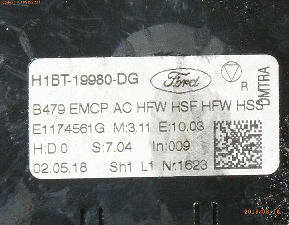 Air Conditioning Control Unit FORD FIESTA VII