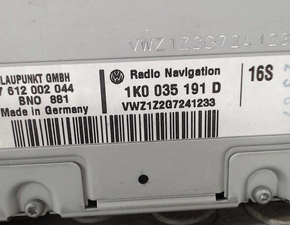RADIO NAVIGATION  (Armaturenbrett / Mittelkonsole) VW Passat Diesel (3C/3CC) 1968 ccm 103 KW 2005>2008