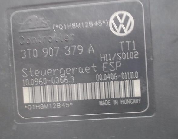 HAUPTBREMSAGGREGAT ABS (Bremsen vorn) Skoda Superb Diesel (3T) 1968 ccm 103 KW 2008>2010