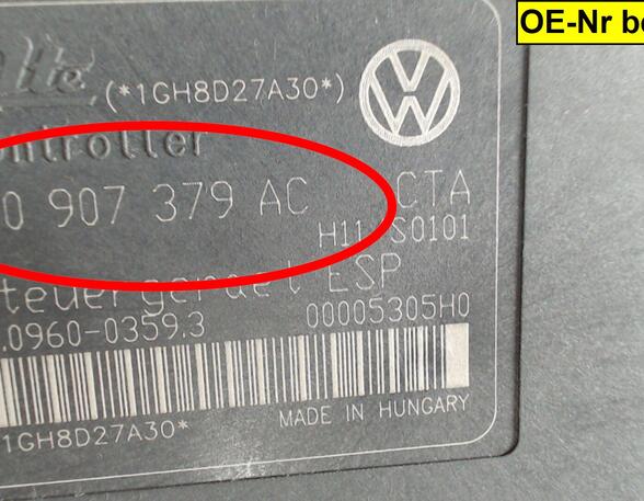 HAUPTBREMSAGGREGAT ABS  (Bremsen vorn) VW Golf Diesel (1K/1KP/5M/1KM) 1896 ccm 77 KW 2004>2008