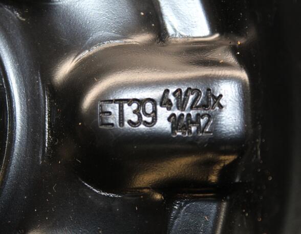 Notrad 155/65 X 14 (Felge vorn) Citroen C 1 Benzin (P) 998 ccm 50 KW 2008>2012