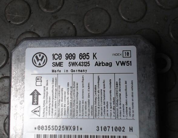 STEUERGERÄT AIRBAG  (Sicherheitselektronik) VW Polo Benzin (9 N) 1198 ccm 51 KW 2007