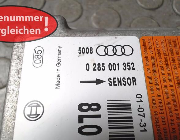STEUERGERÄT AIRBAG/ AIRBAGSTEUERGERÄT  (Sicherheitselektronik) Audi Audi A3 Benzin (8L) 1595 ccm 75 KW 2000>2003