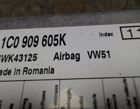 AIRBAGSTEUERGERÄT  (Sicherheitselektronik) Skoda Fabia Benzin (5J) 1198 ccm 44 KW 2007>2010
