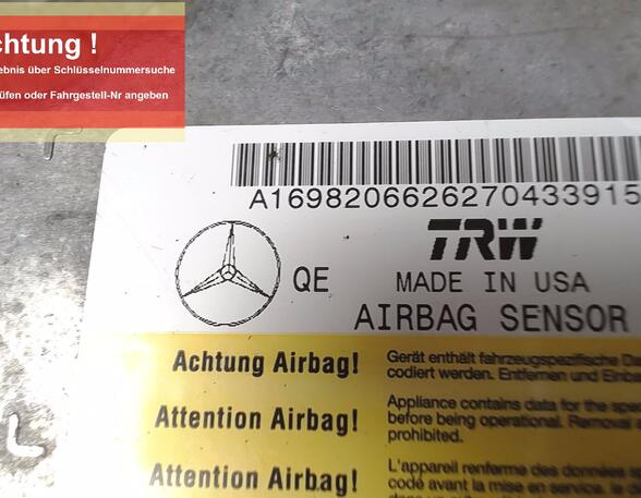 STEUERGERÄT AIRBAG/ AIRBAGSTEUERGERÄT  (Sicherheitselektronik) Mercedes-Benz A-Klasse Benzin (169) 1699 ccm 85 KW 2004>2008