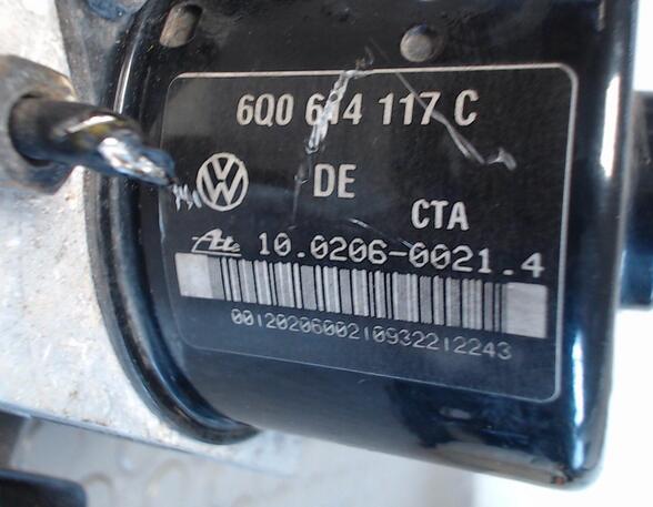 HAUPTBREMSAGGREGAT ABS (Bremsen vorn) VW Polo Benzin (9 N) 1198 ccm 47 KW 2001>2005
