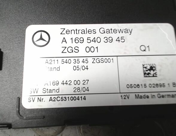 STEUERGERÄT GATEWAY  (Steuergeräte) Mercedes-Benz B-Klasse Diesel (245) 1991 ccm 103 KW 2005>2008