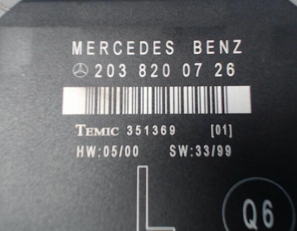 TÜRSTEUERGERÄT HINTEN LINKS (Steuergeräte) Mercedes-Benz C-Klasse Benzin (203) 1998 ccm 120 KW 2000>2002