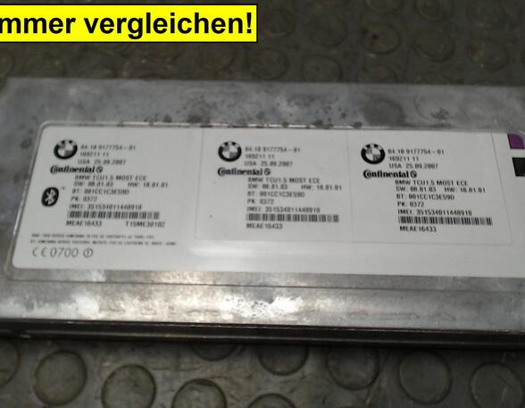 STEUERGERÄT BLUETOOTH / TELEMATICS  (Steuergeräte) BMW 1er Benzin (E81,E82,E8) 1597 ccm 90 KW 2007>2009