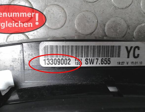 TACHOEINHEIT/ INSTRUMENTENTAFEL ( ENTHEIRATET )  (Armaturenbrett / Mittelkonsole) Opel Astra Benzin (H) 1796 ccm 103 KW 2006>2010
