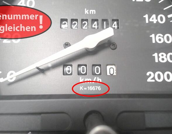 TACHOEINHEIT ( OHNE DREHZAHLMESSER )  (Armaturenbrett / Mittelkonsole) Opel Corsa Benzin (B) 973 ccm 40 KW 1997>2000