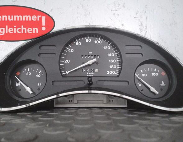 TACHOEINHEIT ( OHNE DREHZAHLMESSER )  (Armaturenbrett / Mittelkonsole) Opel Corsa Benzin (B) 973 ccm 40 KW 1997>2000