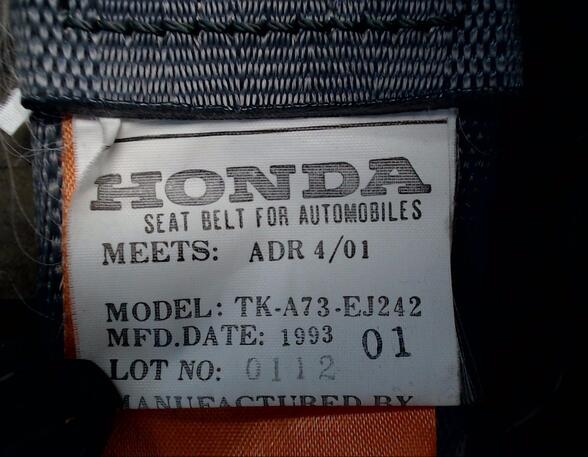 Safety Belts HONDA Civic V Hatchback (EG)