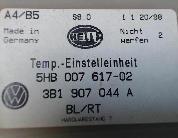 HEIZUNGSBETÄTIGUNG (Armaturenbrett / Mittelkonsole) VW Passat Benzin (3 B) 1595 ccm 74 KW 1997>2000