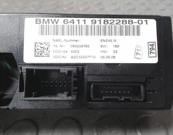 Air Conditioning Control Unit BMW 3er Coupe (E92)