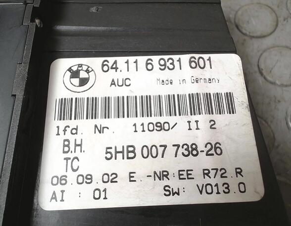 Air Conditioning Control Unit BMW 3er Touring (E46)